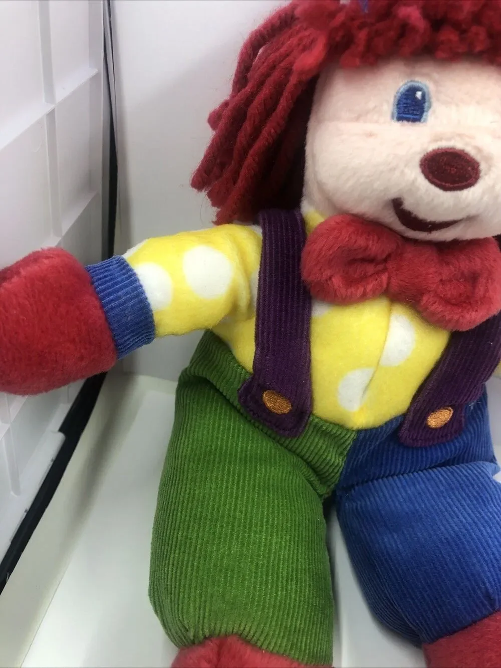 Gymboree Clown Plush 11” Inch Primary Colors Stuffed Animal Toy Gymbo 2006